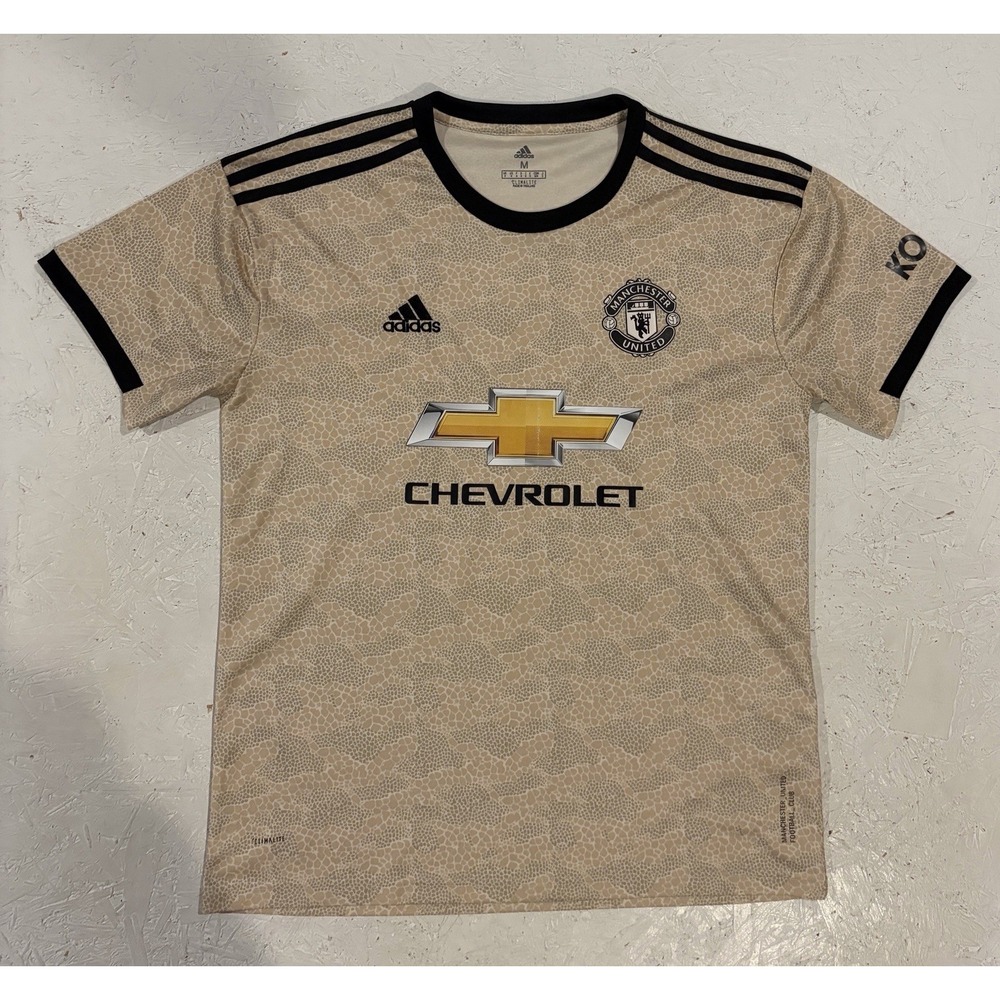 Adidas Manchester United Shirt Mens M Beige Away Kit 2019/20 Jersey Parley